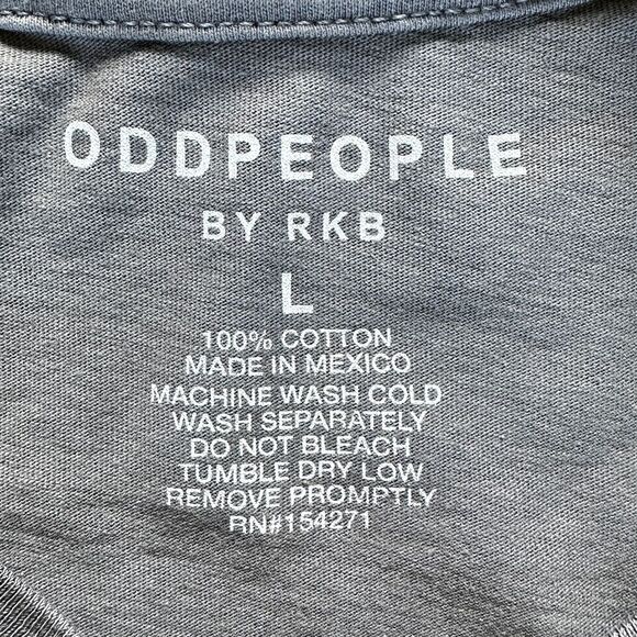 NWOT Lone Wolf Recycled Karma x ODDPEOPLE Graphic Unisex Tee Shirt Grey Large - Picture 6 of 13